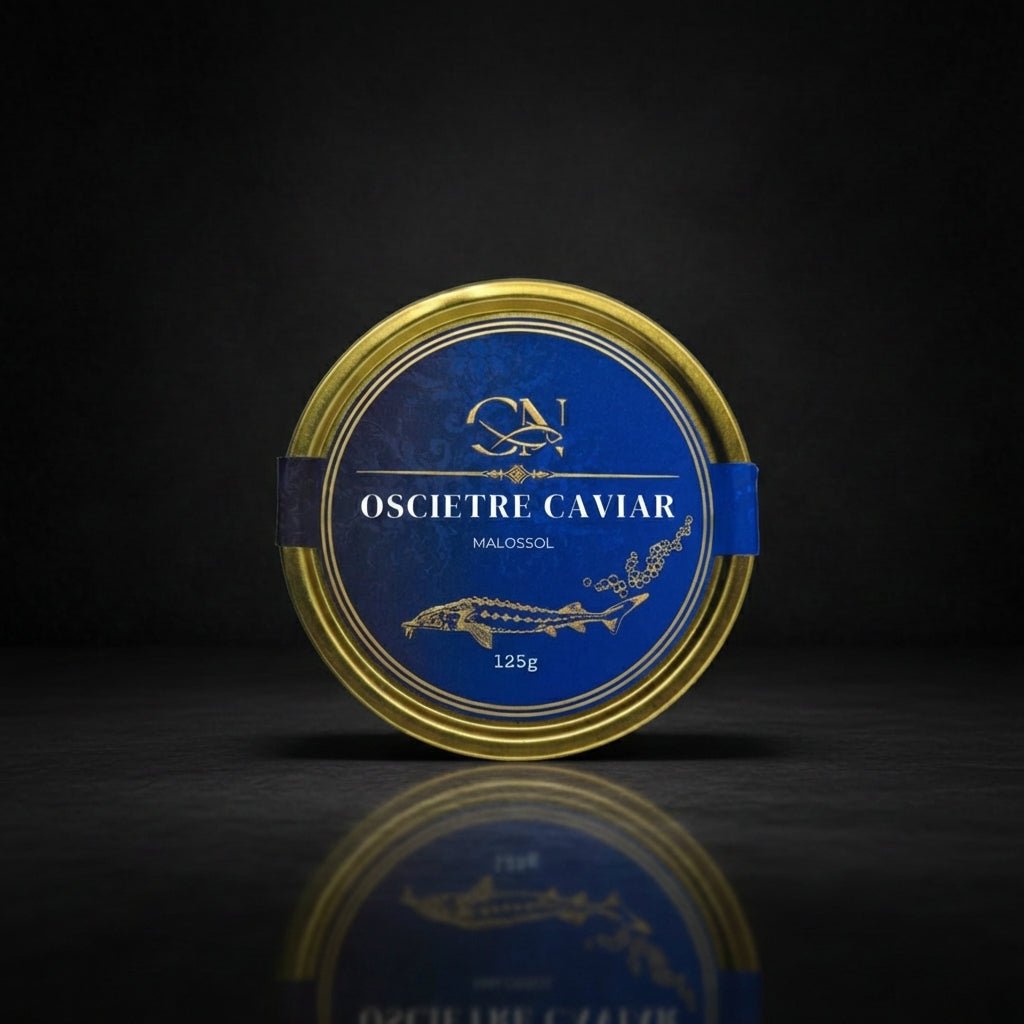 Osciètre Kaviar Blue Label — Schweizer Premium Kaviar — CaviarNoir.ch